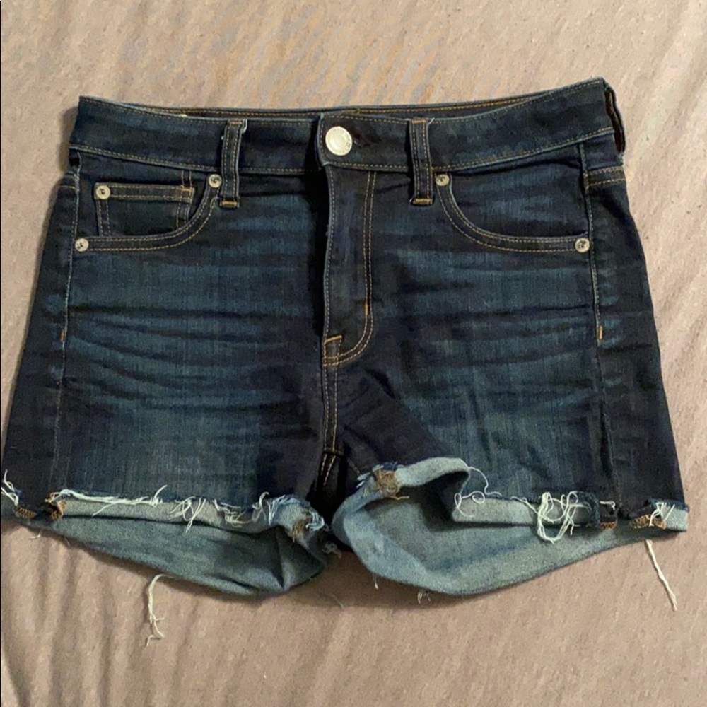 american eagle denim shorts